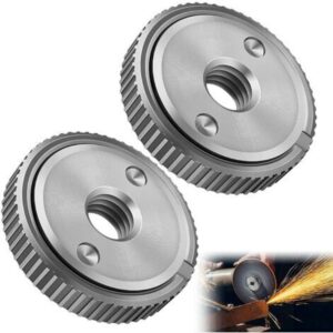 2 Pièces L'éCrou De Serrage Rapide Convient à Toutes Les Meuleuses Angulaires Avec Filetagem 14,Meuleuse D'Angle Angulaires Accessoires Disque a