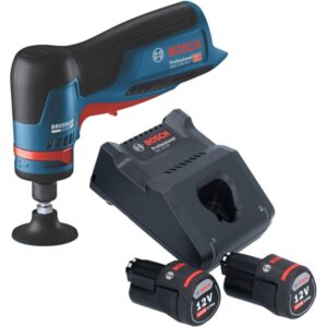 Bosch GWG 12V-50 S, meuleuse droite sans fil avec batteries et chargeur