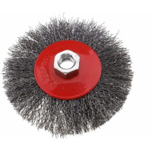 Brosse métallique MEMKEY à fils d’acier ondulés pour meuleuse d’angle