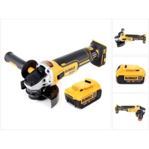 Meuleuse Dewalt DCG 405 N sans fil avec batterie et poignée latérale