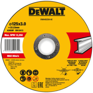 Disque à tronçonner DEWALT DWA4522IA-AE pour métaux, forme déportée