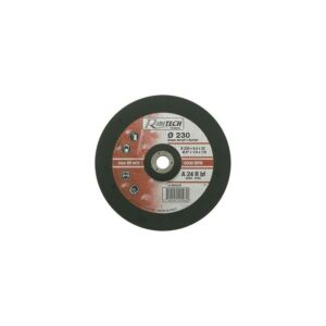 Disque à ébarber Ribitech en acier avec centre déporté
