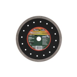 Disque diamant Flexovit Mega-Line Turbo Plus à jante continue crénelée