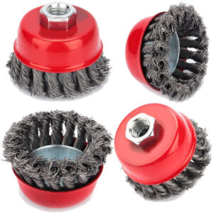 Brosse boisseau Eosnow à fils d’acier torsadés pour nettoyage des surfaces