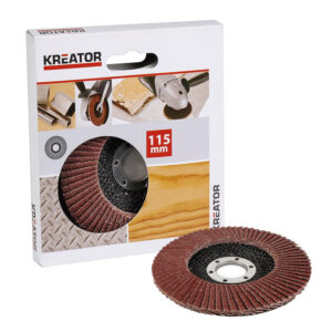 Disque à lamelles Kreator en corindon, grain 120, pour ponçage à sec