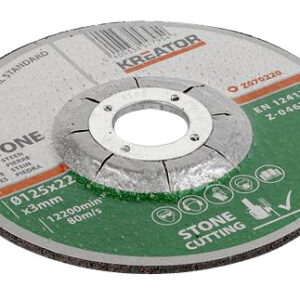 Lot de disques à tronçonner Kreator pour pierre et matériaux de construction