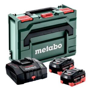 Pack énergie Metabo 18 V avec batteries LiHD, chargeur ASC 290 et coffret metaBOX