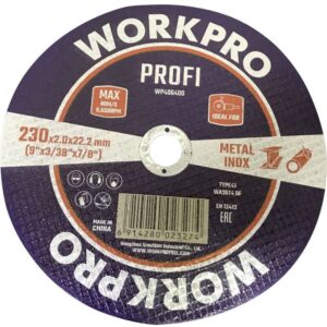 WorkPro WP406400 Disque à tronçonner 230 mm 10 pc(s) INOX, métal